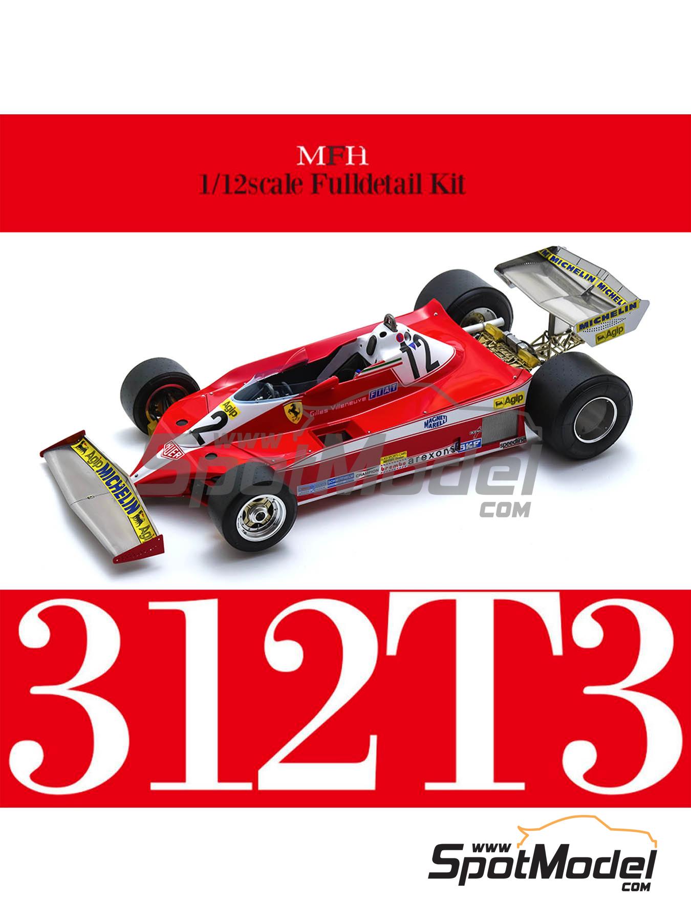 Model Factory Hiro K862: Car scale model kit 1/12 scale - Ferrari